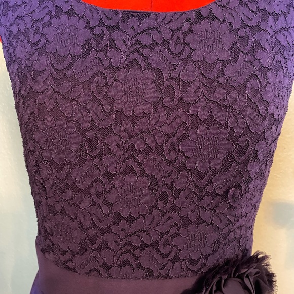 Connected Apparel Knee Length Purple Dress Size 10 - Picture 2 of 4